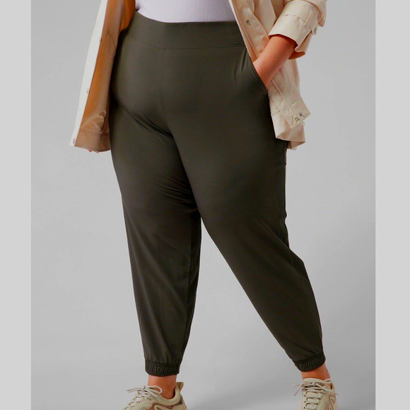 Athleta Pants - Athleta Brooklyn Jogger Pants | Plus Sz 24 | Mountain Olive Green NEW!